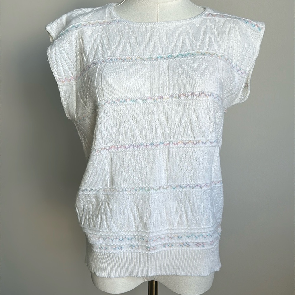 Vintage‎ Women’s Cottagecore Soft Girl Spring Lightweight Knit Sweater Top Med